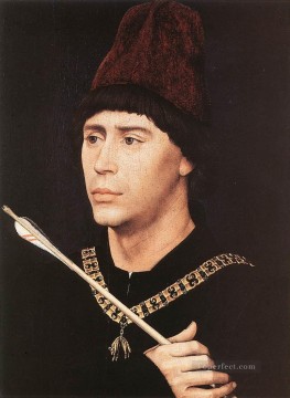 Rogier van der Weyden Painting - Portrait of Antony of Burgundy Rogier van der Weyden